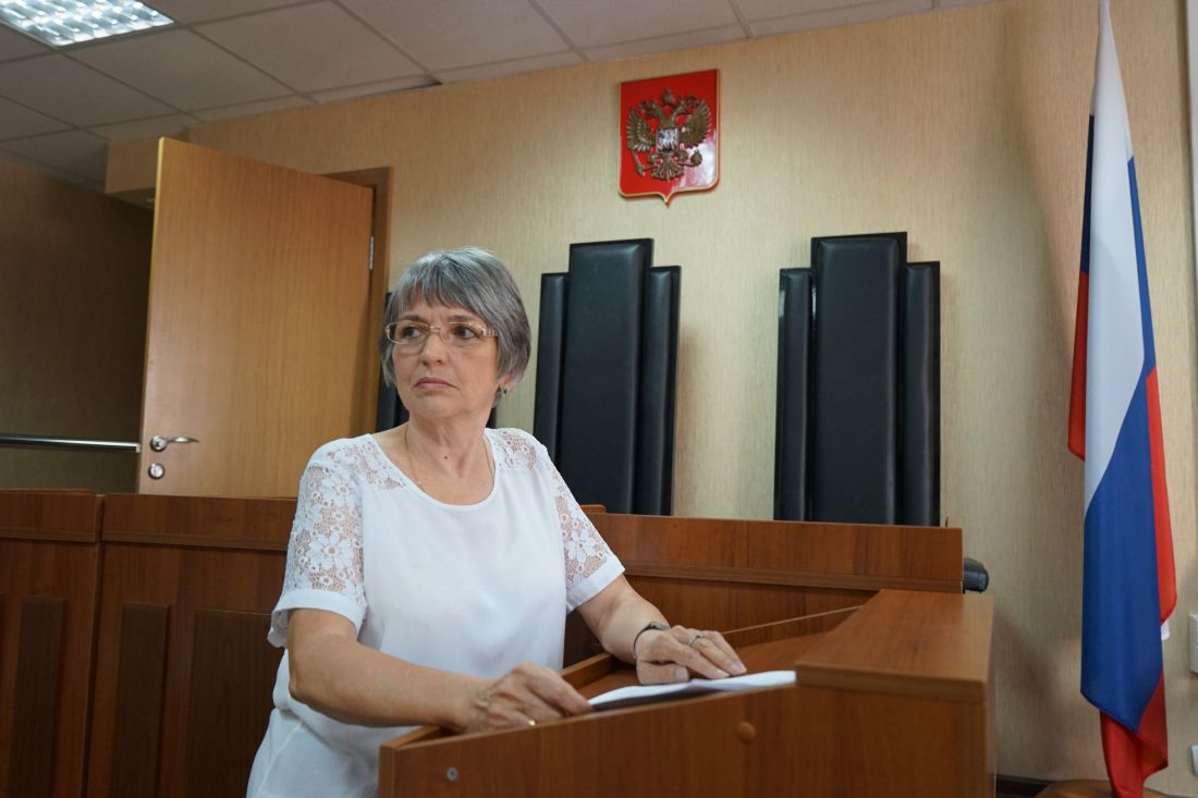 Ольга Зеленина в зале суда